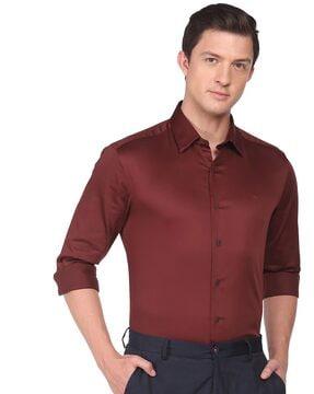 full-sleeve cotton shirt