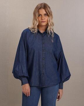 full-sleeve cotton shirt