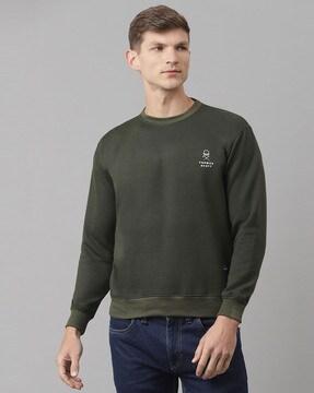 full sleeve crew-neck sweatshirt