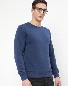 full-sleeve crew-neck sweatshirt