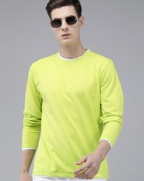 full-sleeve crew-neck t-shirt