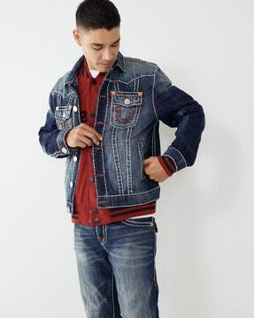 full-sleeve denim jacket