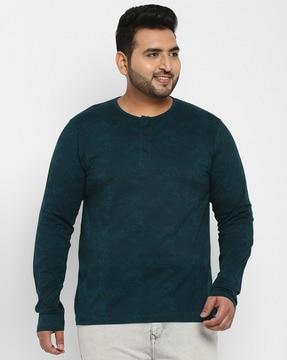 full-sleeve henley t-shirt