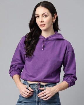 full-sleeve hooded sweatshirt