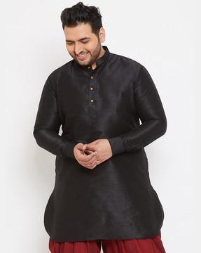 full-sleeve mandarin-collar kurta