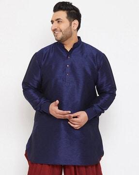 full-sleeve mandarin-collar kurta