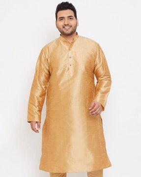 full-sleeve mandarin-collar kurta