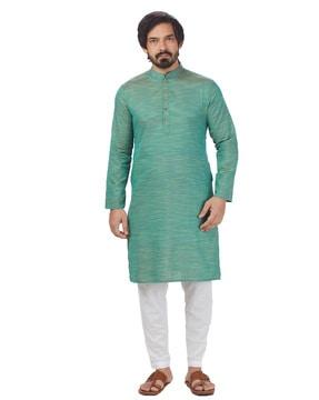 full-sleeve mandarin-collar long kurta