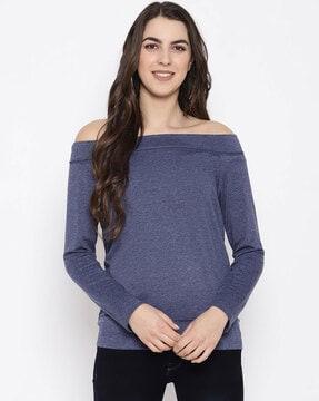 full-sleeve off-shoulder top