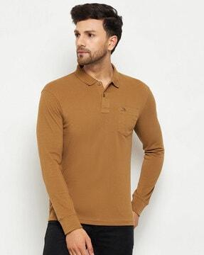 full-sleeve polo t-shirt