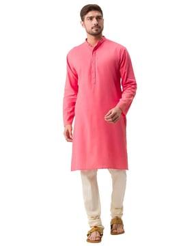 full-sleeve regular fit long kurta