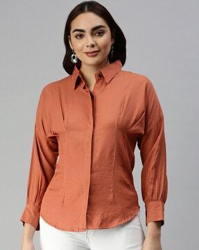 full sleeve relaxed fit classic shirt