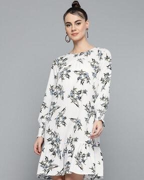 full sleeves a-line dress