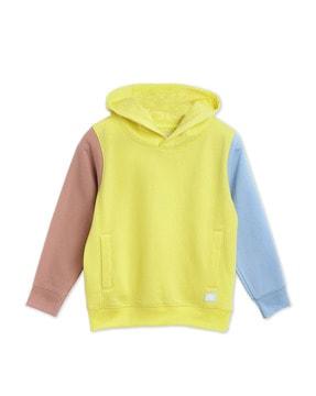 full sleeves colourblock hoodie