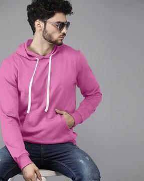 full-sleeves hooded sweatshirt