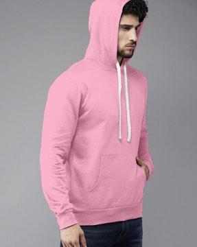 full-sleeves hooded sweatshirt