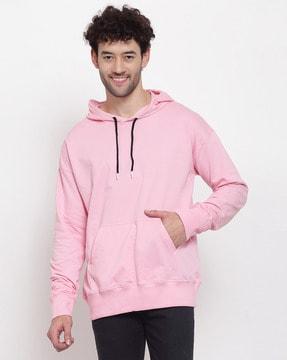 full-sleeves hoodie with kangaroo pocket