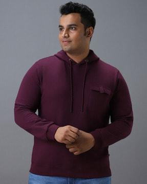 full-sleeves hoodie with pocket