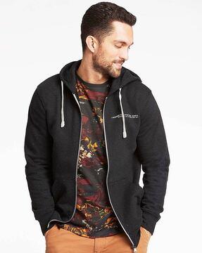 full sleeves hoodie with zip front