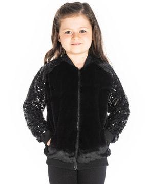 full sleeves jacket with sequins