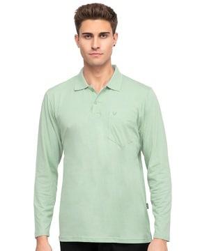 full-sleeves polo t-shirt