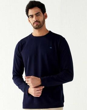 full-sleeves round-neck sweatshirt