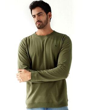 full-sleeves round-neck sweatshirt