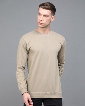 full-sleeves round-neck sweatshirt