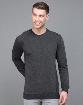 full-sleeves round-neck sweatshirt