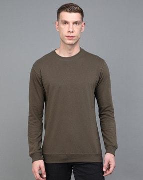 full-sleeves round-neck sweatshirt