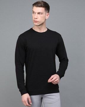 full-sleeves round-neck sweatshirt