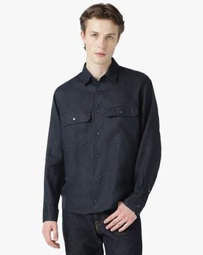 full-sleeves shirt with chest pockets