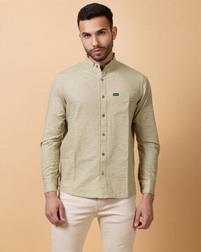 full sleeves shirt with patch pocket