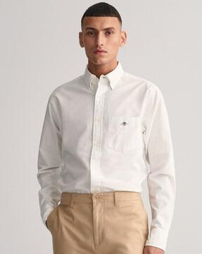 full-sleeves shirt with patch pocket