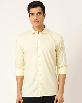 full sleeves shirt with textured pattern