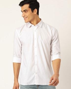 full sleeves shirt with textured pattern