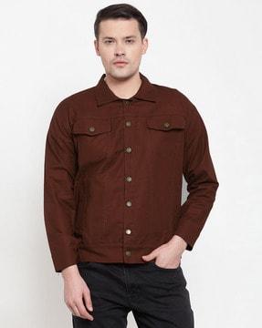 full sleeves slim-fit jacket