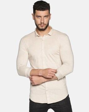 full sleeves slim fit shirt