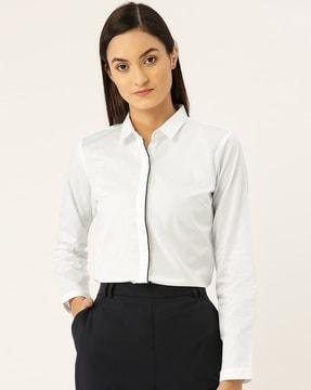 full sleeves slim-fit shirt