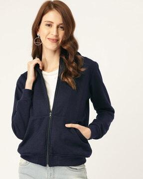 full sleeves sweatshirt with zip detail