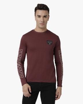 full sleeves t-shirt with shield logo