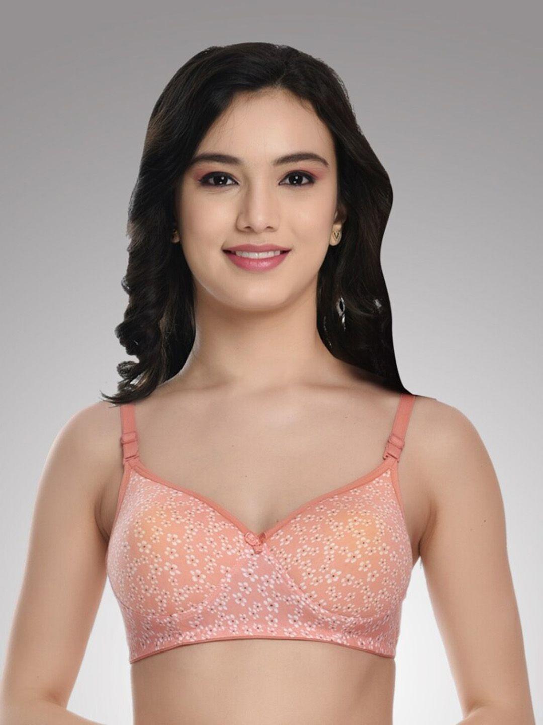 funahme floral everyday bra non-wired full coverage lightly padded