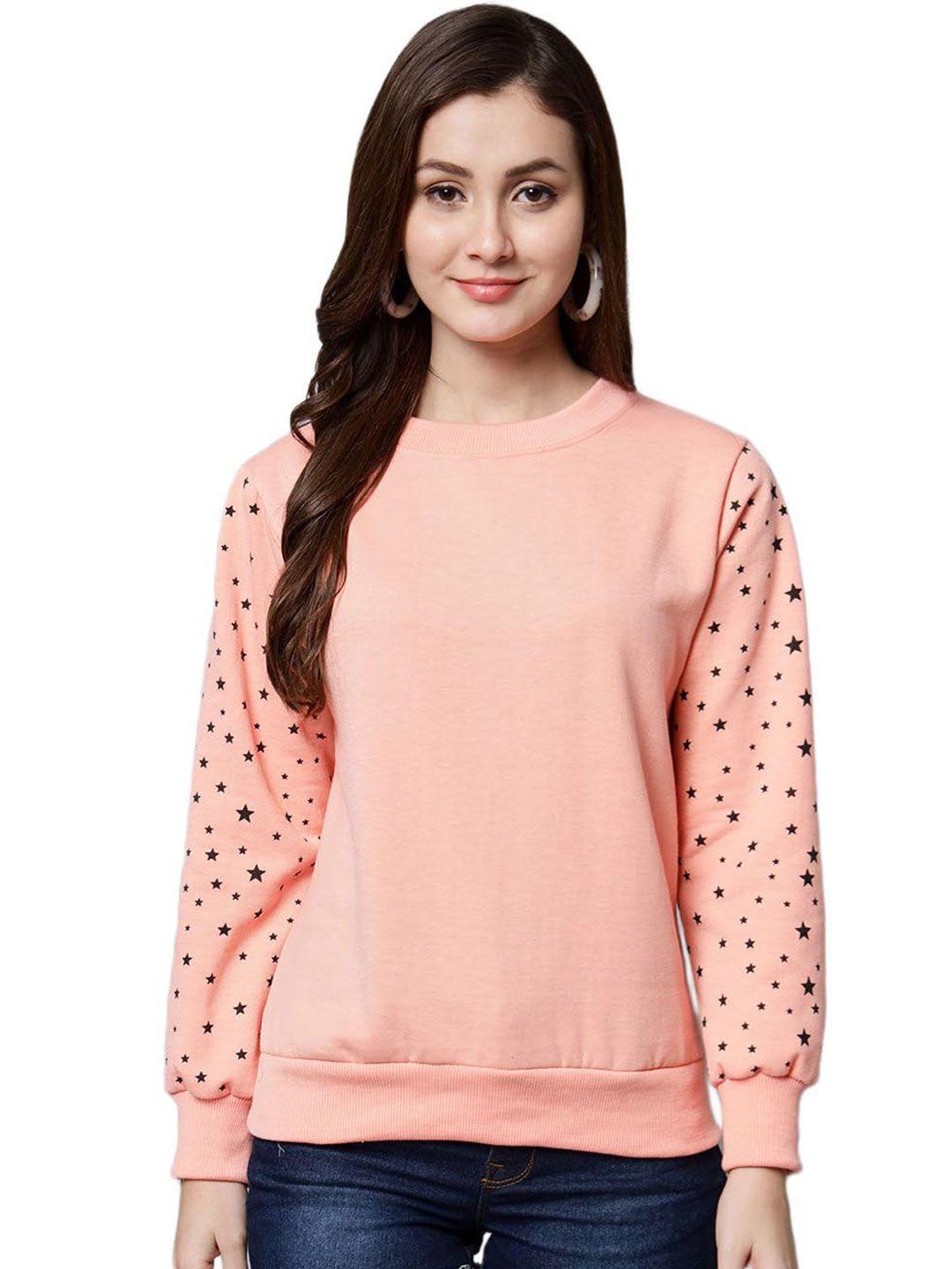 funday fashion conversational printed round neck fleece pullover sweatshirt