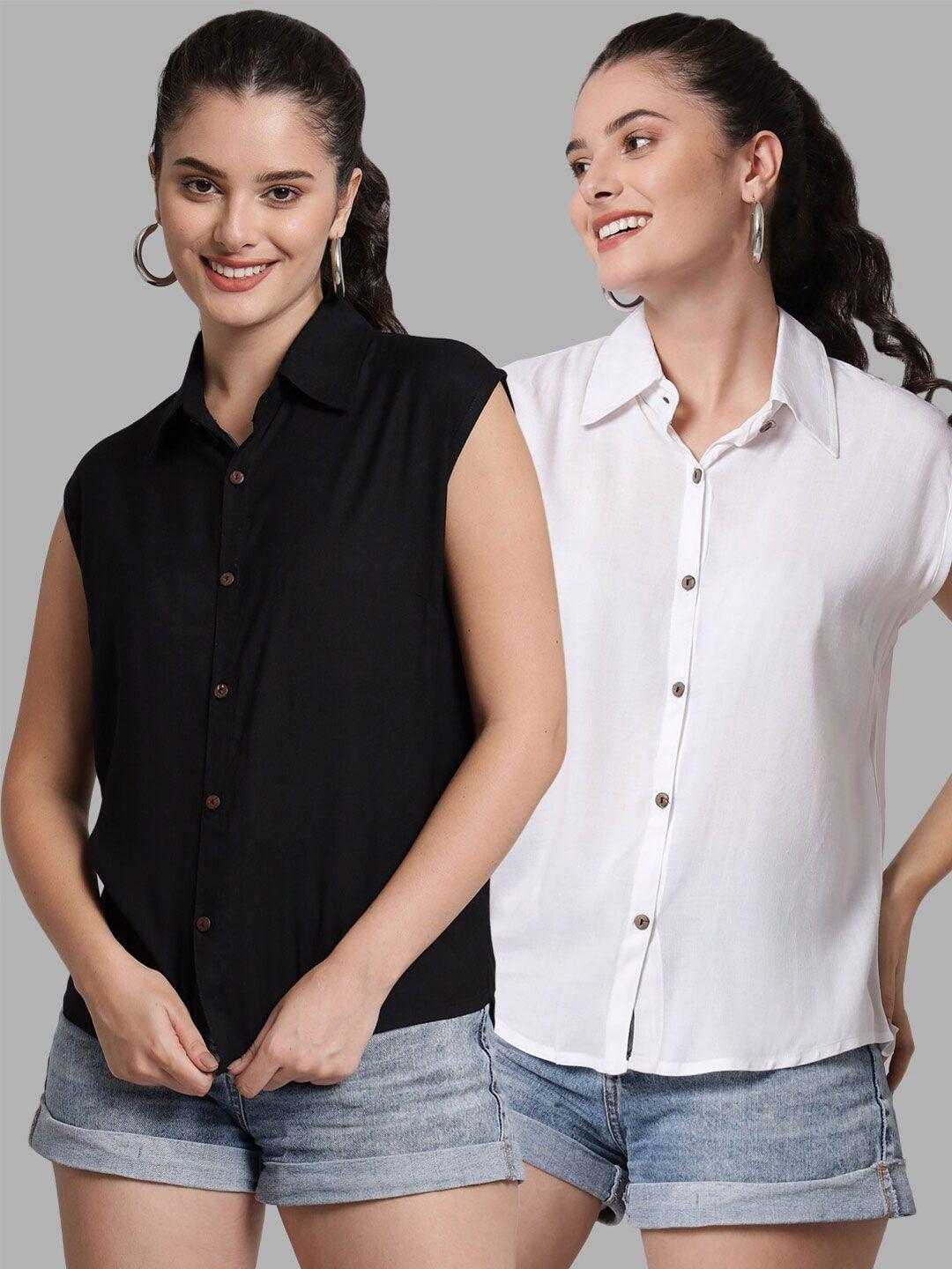 funday fashion pack of 2 slim fit casual shirt