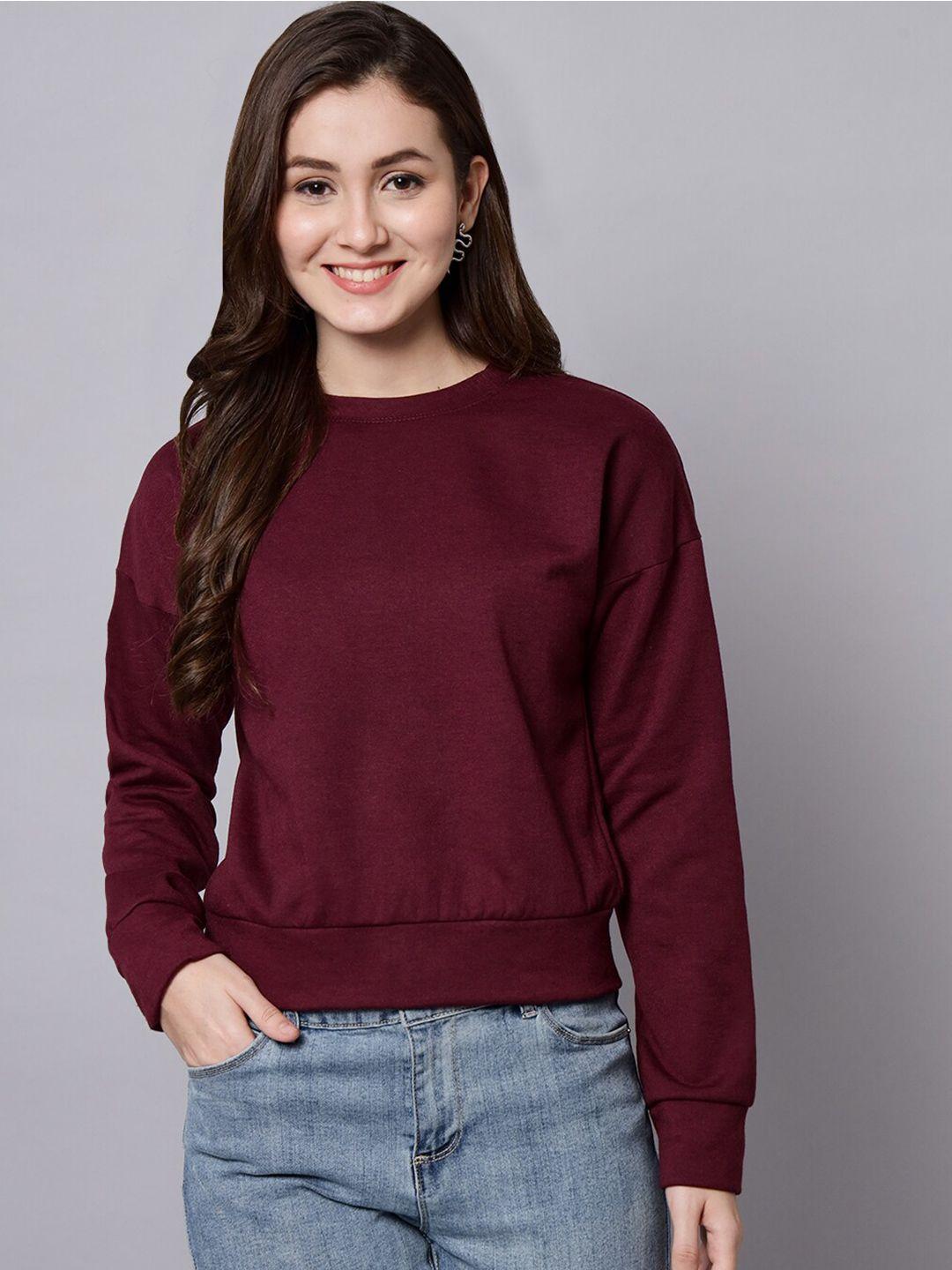 funday fashion round neck long sleeves fleece sweatshirt