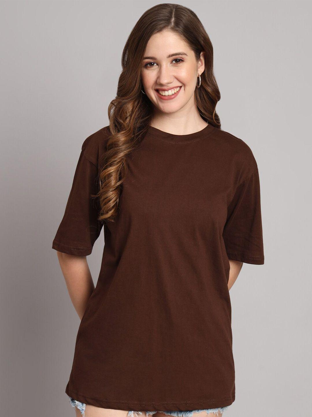 funday fashion round neck organic cotton oversized t-shirt