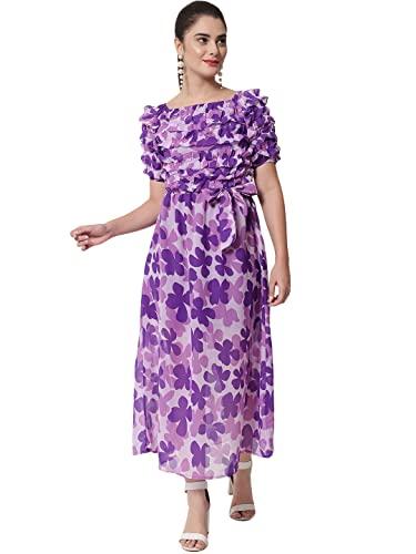 funday fashion women's maxi dress (sys-9149_purple_xl)