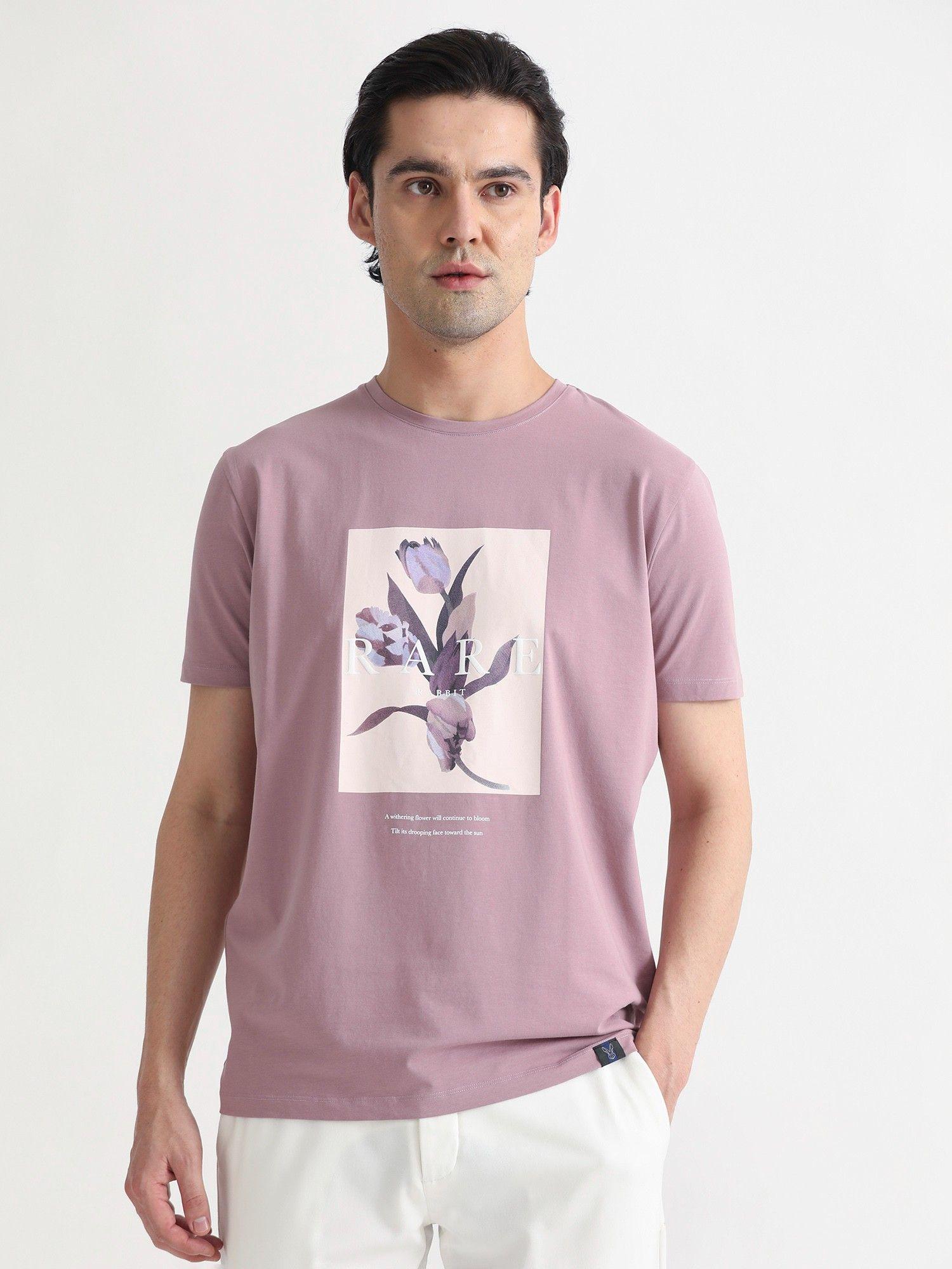 funes floral graphic t-shirt pink