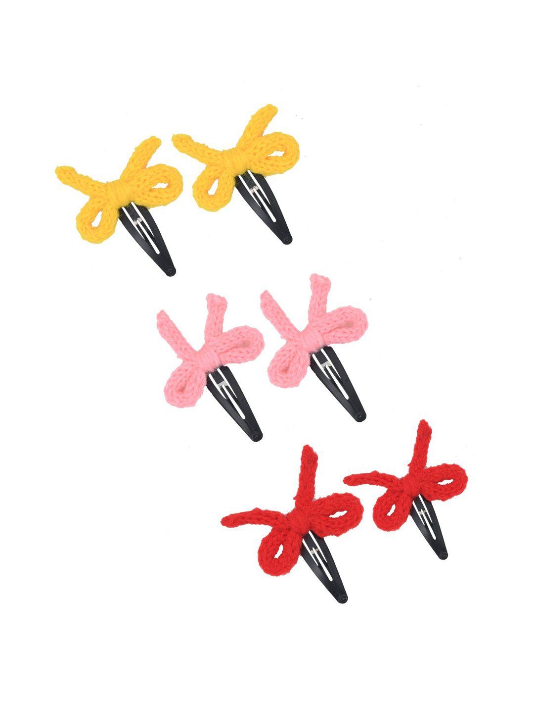 funkrafts girls multicoloured set of 3 tic tac hair clip