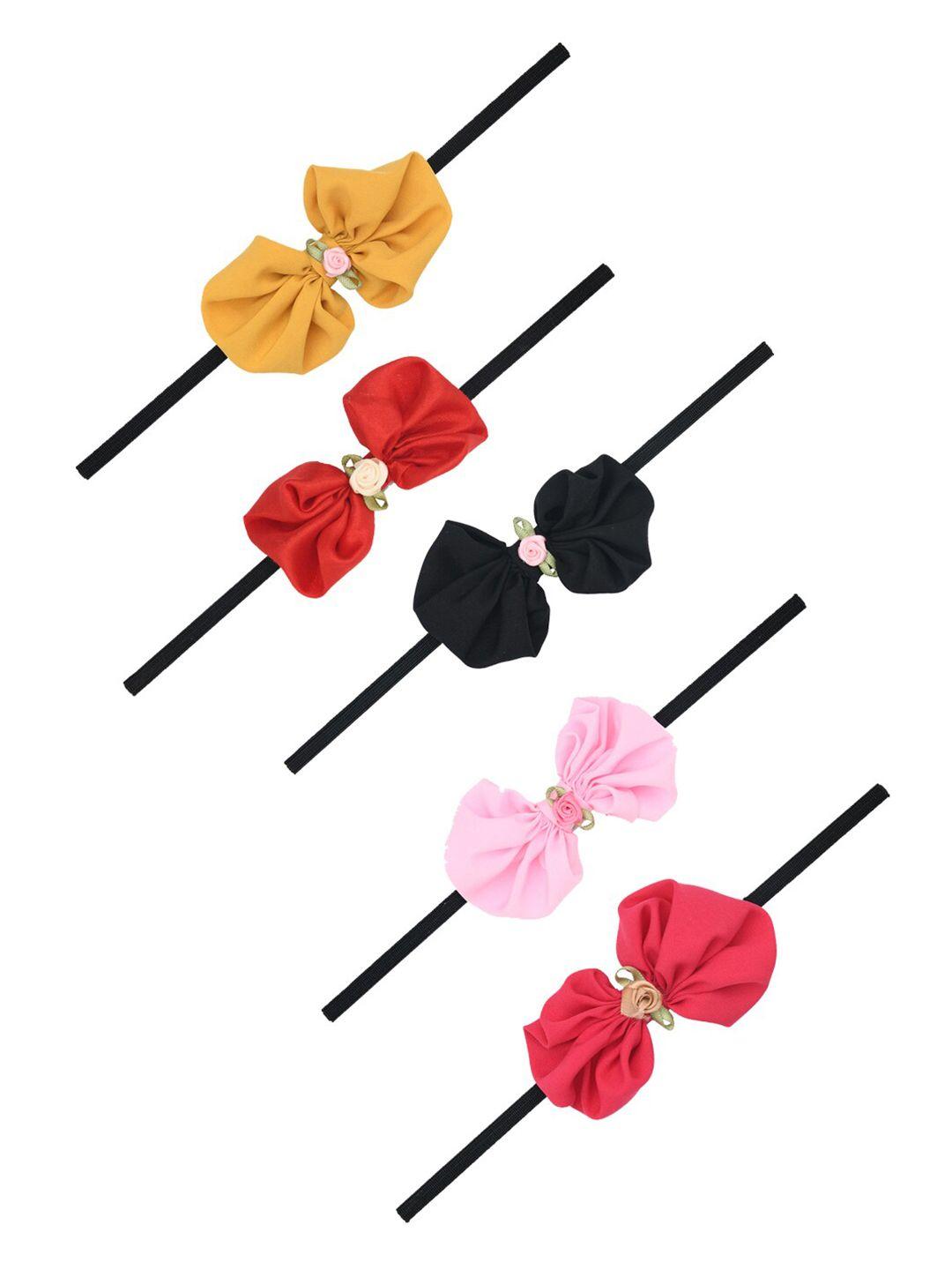 funkrafts girls multicoloured set of 5 hairbands